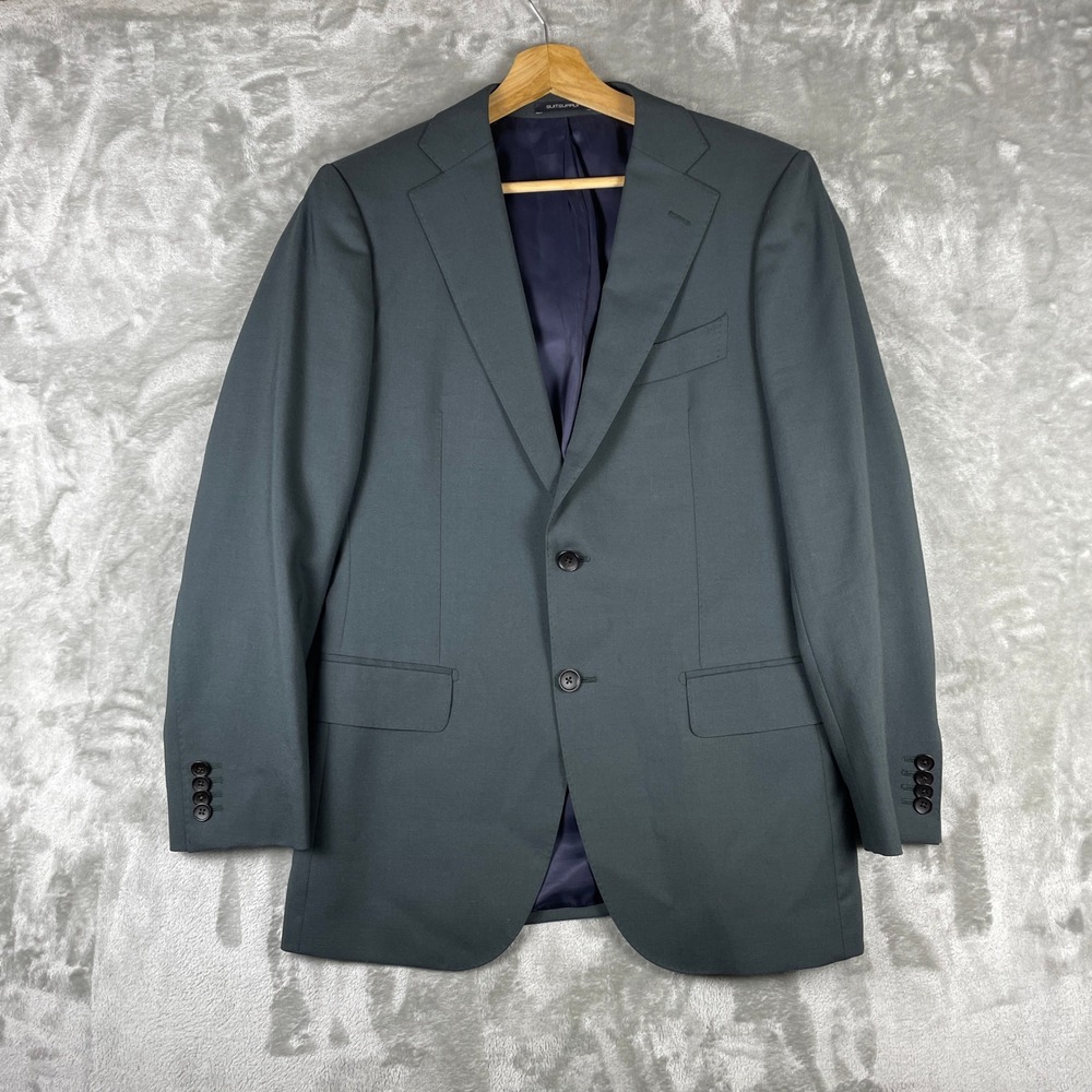 SuitSupply Lazio Suit Jacket Men 38R Green Vitale Barberis Canonico Pure Wool